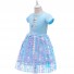 Frozen 2 Cosplay Princess Elsa Costume Layered Sequins Girl Dress for Children