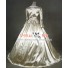 Renaissance Colonial Gothic Satin Ball Gown Prom Brocade Dress