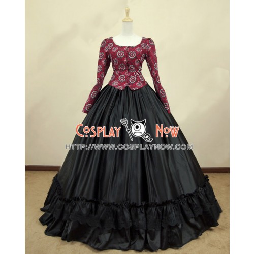 Civil War Victorian Corduroy Gown Reenactment Stage Lolita Dress Costume