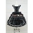 Lolita Dress Gothic Punk Lolita Black Frill Cosplay Costume