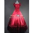 Renaissance Gothic Reenactment Red Dress Ball Gown