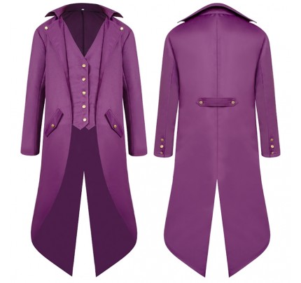 Historical Medieval Vintage Punk Cosplay Costume Tuxedo 