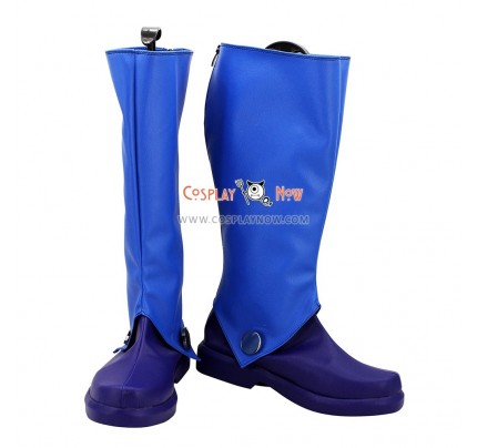 Tales of Destiny Cosplay Shoes Leon Magnus Magnus Blue Boots