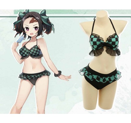 Demon Slayer Tanjiro Kamado Swim Cosplay Costume Version 1