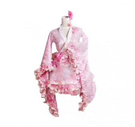 Lolita Kimono Dress Cosplay Costume Hibiscus mutabilis L