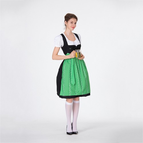 German Munich Bavaria Cosplay Costume Traditional Ethnic Carnival Performance Stage Maid Dress