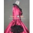 Marie Antoinette Victorian Ball Gown Cosplay Red Wedding Dress