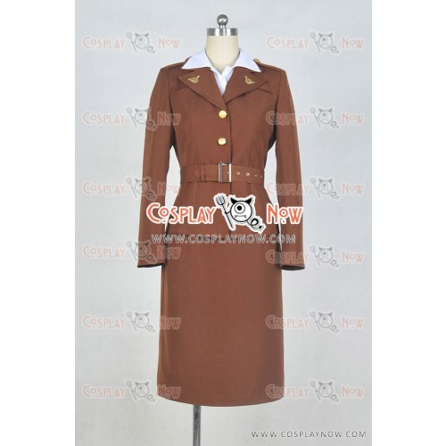 Captain America Cosplay Peggy Carter Costume