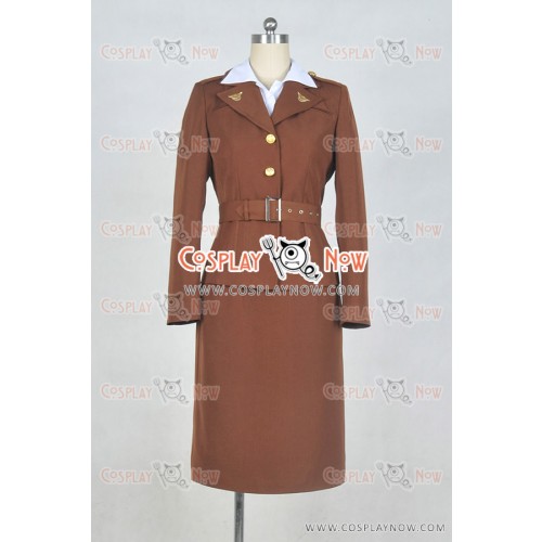 Captain America Cosplay Peggy Carter Costume