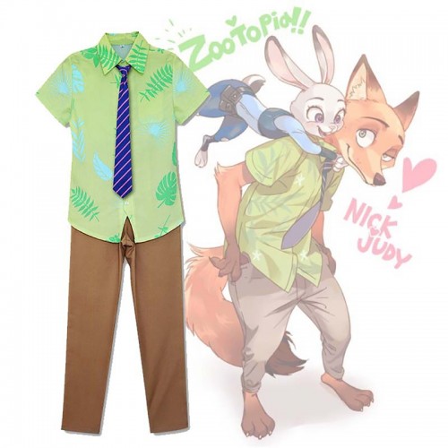 Zootopia Cosplay Nick·Wilde Costume Uniform