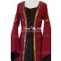 Carnival Renaissance Medieval Garment Robe Anna Red Dress Halloween