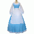 Beauty and the Beast Cosplay Princess Belle Costume Blue Dress
