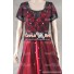 Titanic Cosplay Rose Costume Red Dress