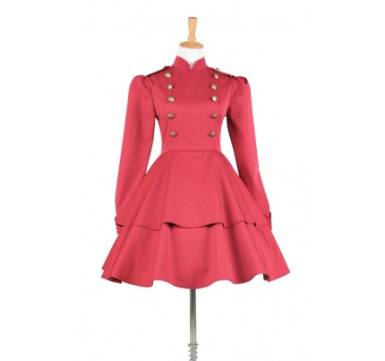 Lolita Dress Victorian Lolita Steampunk Military Coat Gothic Cosplay Costume