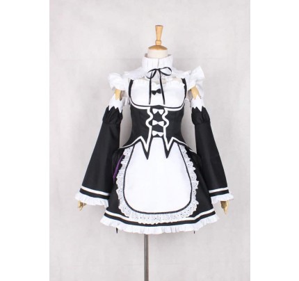 Re ZERO Starting Life In Another World Rem Ram Maid Cosplay Costume