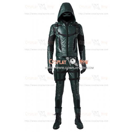 Green Arrow Season 5 Cosplay Oliver Queen Costume