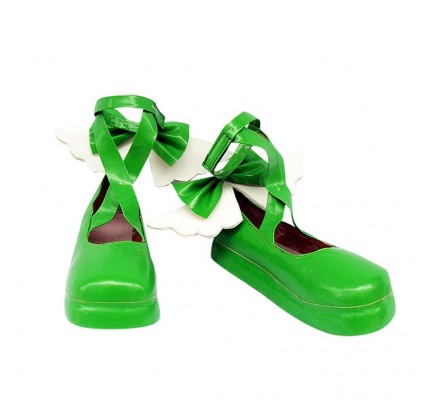 Shugo Chara Hinamori Amu Green Cute Cosplay Shoes