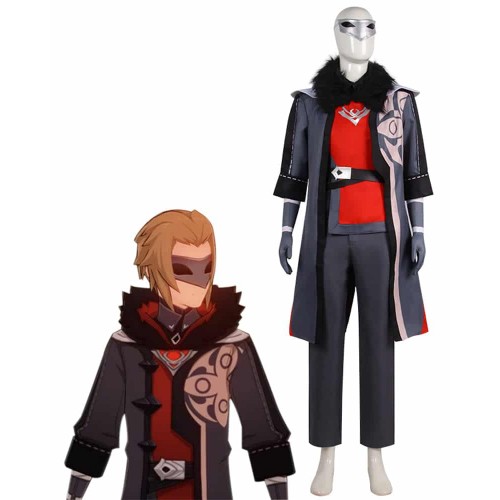 Genshin Impact Fatui Diplomat Viktor Cosplay Costume