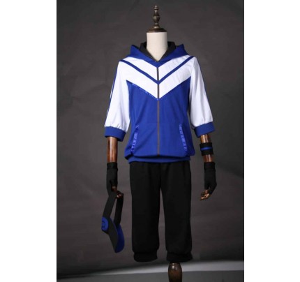 Pokemon Go Male Trainer Team Instinct Mystic Valor Blue Cosplay Costume