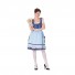 German Oktoberfest Cosplay Maid Costume Festival Stage Dress Blue