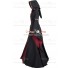 Renaissance Baroque Medieval Robe Adelheid Schwarz-Bordeaux Carnival Dress