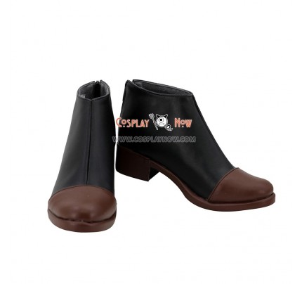 Touken Ranbu Online Cosplay Fudou Yukimitsu Black Brown Shoes Boots