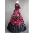 Southern Belle Satin Ball Gown Prom Wedding Red Dress