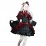 K Cosplay Anna Kushina Costume Red Black Dress