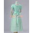 Lolita Cosplay Victorian Edwardian Ball Gown Reenactment Stage Green Dress Costume