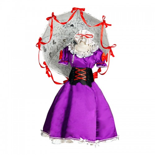 Touhou Project Cosplay Yukari Yakumo Dress Costume