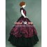 Victorian Lolita Southern Belle Brocade Gothic Lolita Dress Red Floral