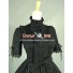 Victorian Gothic Black Ball Gown Reenactment Steampunk Punk Lolita Dress Costume