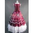 Civil War Gothic Southern Belle Ball Red Gown Dress