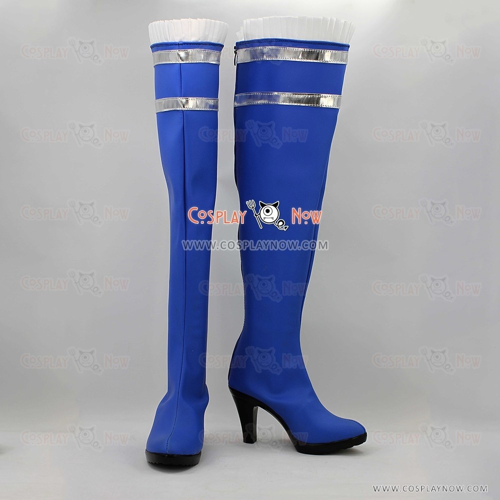 League of Legends Lux Blue Hight Heel Cosplay Boots