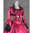 Marie Antoinette Victorian Ball Gown Cosplay Red Wedding Dress