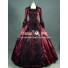 Victorian Lolita Marie Antoinette Lace Gothic Lolita Dress Burgundy