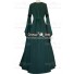 Carnival Renaissance Medieval Johanna Dark Green-Black Lolita Dress Robe