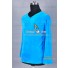 Star Trek TOS The Original Series Spock Blue Velour Shirt Uniform Costume