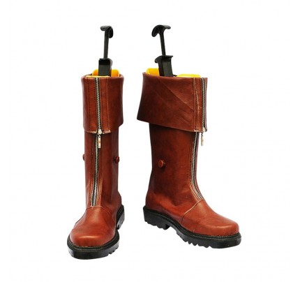 Final Fantasy VII Cosplay Shoes Cloud Strife Brown Boots