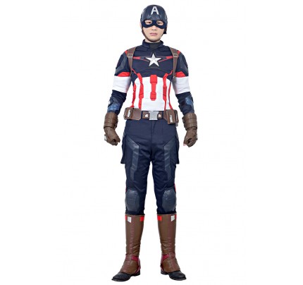 Steve Rogers Captain America Costume For Avengers Age Of Ultron Cosplay