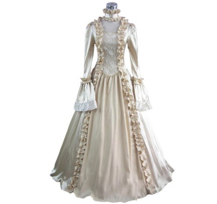 Victorian Lolita Georgian Reenactment Gothic Lolita Dress Beige