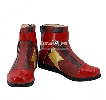 DC Justice League The Flash Barry Allen Red Cosplay Shoes