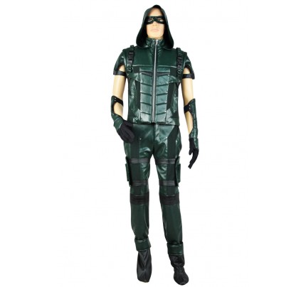 Green Arrow Season 4 Oliver Queen Cosplay Costume Combat Uniform