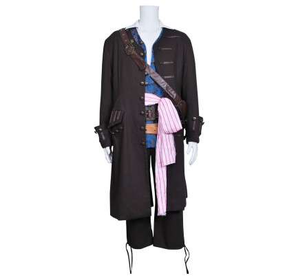Pirates Of The Caribbean 4 Cosplay Jack Sparrow Costume