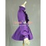 Gothic Lolita Cosplay Victorian Romantic Purple Blouse Ruffle Reenactment Costume